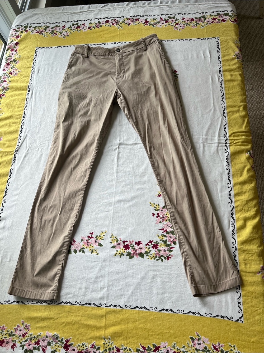 Birddogs Lined Stretch Khaki Slim Fit Pants Golf Athletic Casual 30x32
